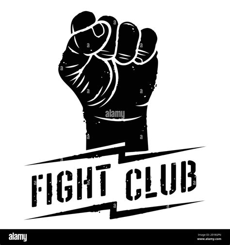 Fight club fist vintage Stock Vector Images - Alamy