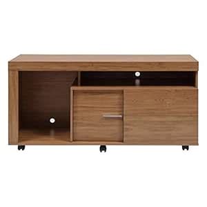 Evok Alexa TV Unit (Light Walnut) : Amazon.in: Home & Kitchen