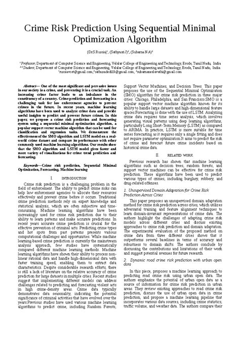 Paper for Crime risk prediction - Crime Risk Prediction Using ...