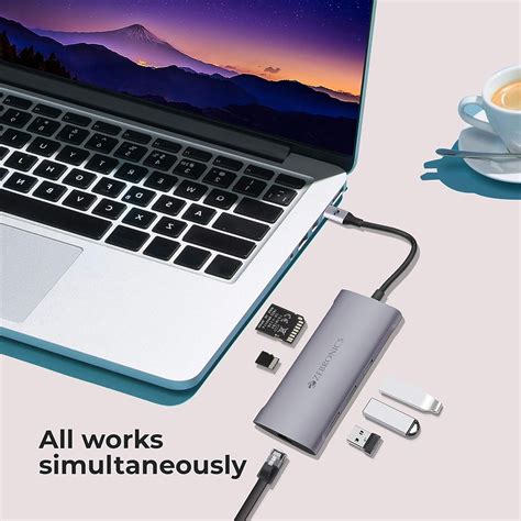 ZEBRONICS 6 in 1 USB Type C Multiport Adapter Zeb TA1000UCL with USB ...