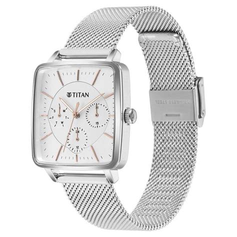 Buy Online Titan Avant Garde Silver Dial Quartz Multifunction Stainless ...