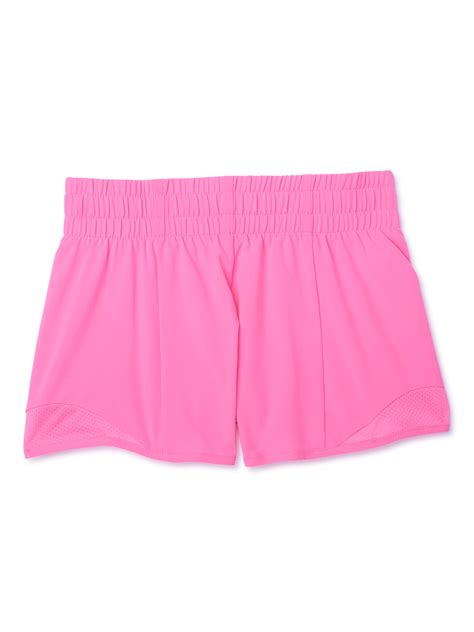 Athletic Works Girls Printed and Solid Active Running Shorts, Sizes 4 ...