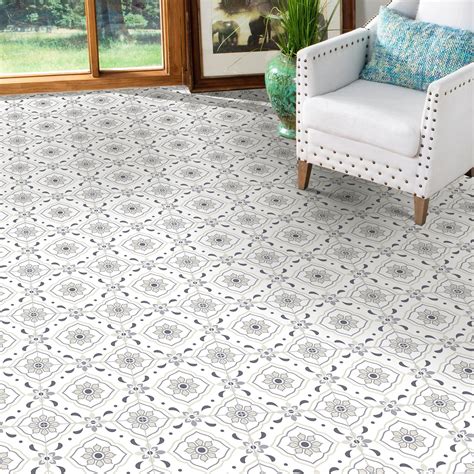 French Country Peel and Stick Vinyl Floor Tile Sticker – Commomy