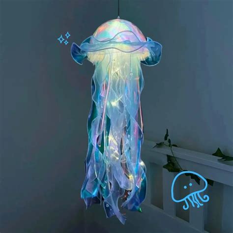LED Jellyfish Lamp | Night Light for Ocean & Mermaid Decor | Jellyfish ...