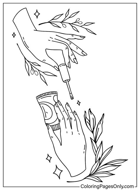 30+ Nails Coloring Pages - Free Printable PDF & Online Coloring