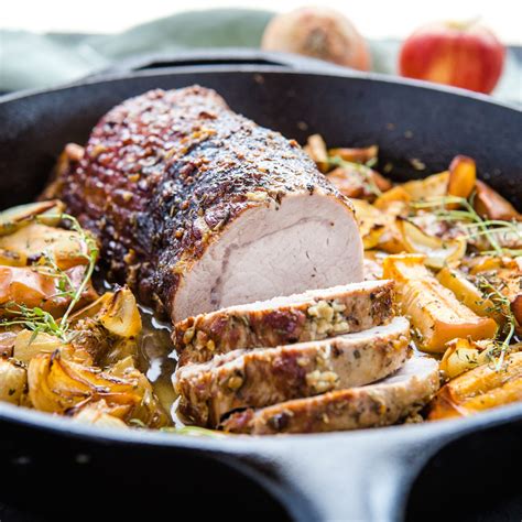 Roast Pork Loin With Apples