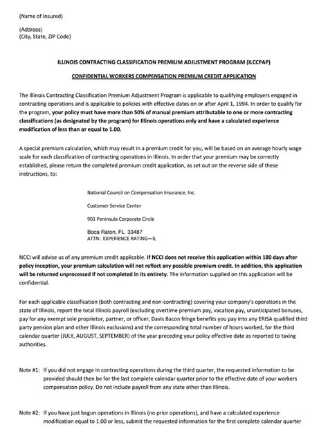 Illinois Contracting Classification Premium Adjustment Program ...