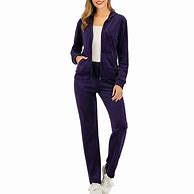 Image result for Plus Size Women's 2-Piece Velour Hoodie Set By Woman Within In Deep Teal (Size 30/32) Sweatsuit