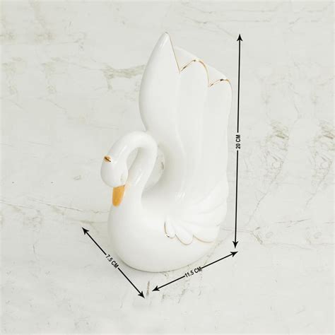 Buy Brighton Ceramic Swan Book End from Home Centre at just INR 799.0