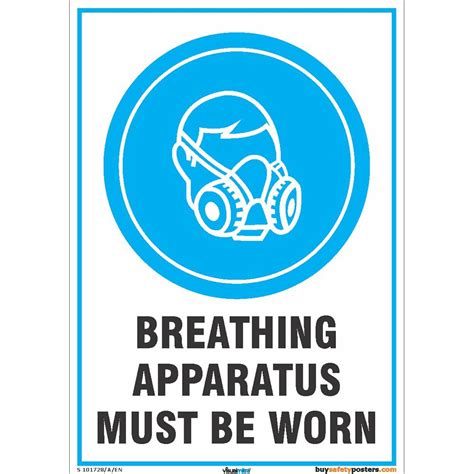 Buysafetyposters.com -Breathing Apparatus Must Be Worn Signs in English ...