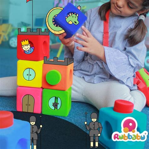 Rubbablox Building Blocks (set of 6)