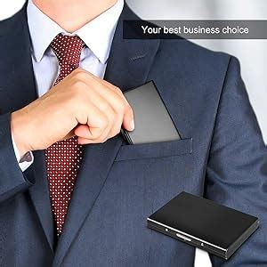 Stealodeal Black RFID Blocking Metal Debit/Credit (Unisex) Card Holder ...