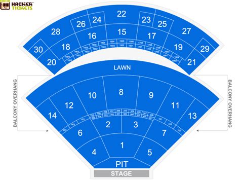 Saratoga Performing Arts Center Map