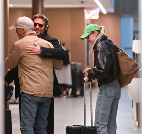 Gigi Hadid and Bradley Cooper at an Airport in New York 01/23/2024 ...