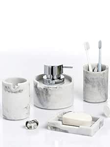 Obsessions Alvina Premium Bathroom Accessories Set - 4 Pcs : Amazon.in ...