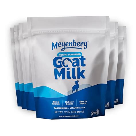 Amazon.com : Meyenberg Nonfat Powdered Goat Milk, 12oz pouch, Kosher ...