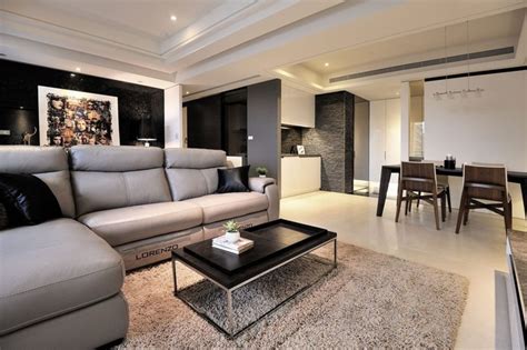 舒适品味的102平现代风格三房公寓设计 - 设计之家
