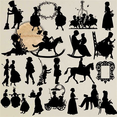Vintage Silhouette Clip Art