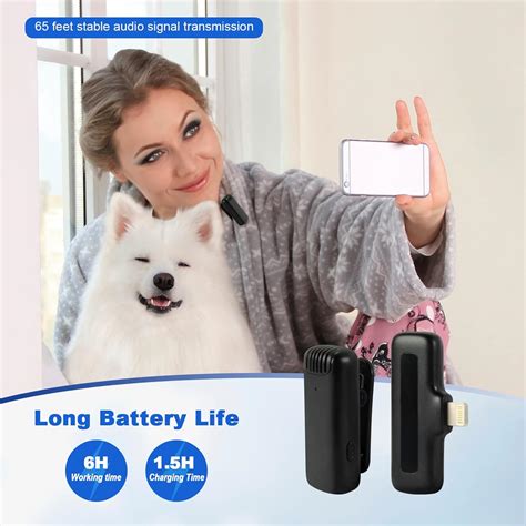 Buy Suifam 2023 Wireless Lavalier Microphone for iPhone iPad with ...