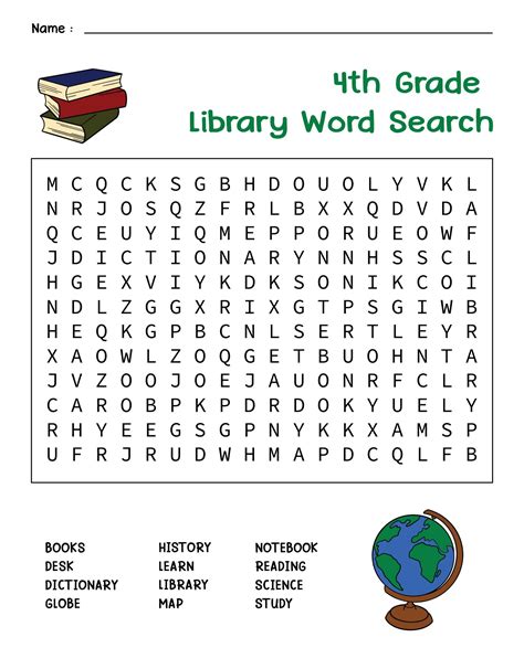 Science Word Search 4th Grade