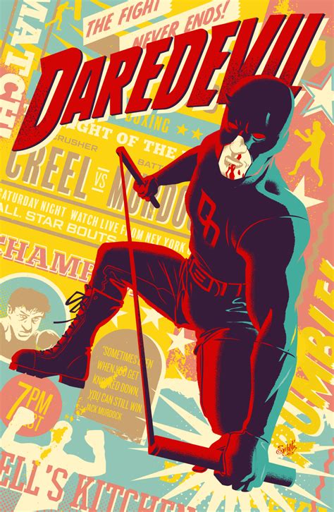 Daredevil Of Hell's Kitchen | Poster By Danny