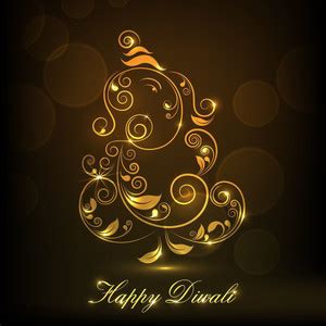Lord Ganesha gold |festival poster|diwali poster|poster for diwali|diya ...