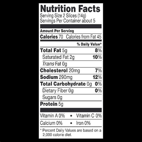 Bacon Nutrition Facts Baked at Mae Kimbrell blog