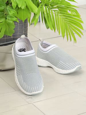 Buy Carlton London Women Light Grey Color Slip-On Woven Design Casual ...