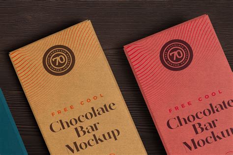 Free Chocolate Bar Packaging Mockup PSD | ZippyPixels