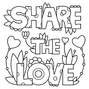 5 Ace Share The Love Wall Sticker Poster|Size:12x18 inch|Multicolor ...