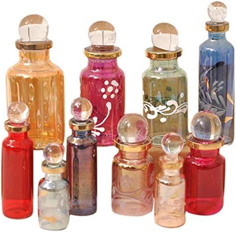 CraftsOfEgypt Genie Blown Glass Miniature Perfume Bottles for Perfumes ...