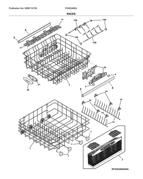 Official Frigidaire FGID2468UF0A dishwasher parts | Sears PartsDirect
