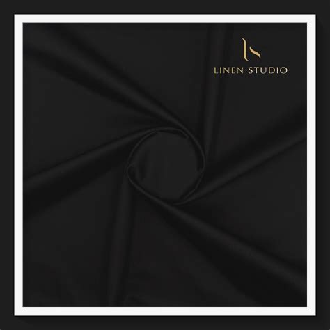 Icon Ashima 60's Satin Giza Cotton - Black – Linen Studio
