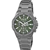 Casio Edifice EFB-680D-1AVUDF Black Analog Dial Silver Stainless Steel ...