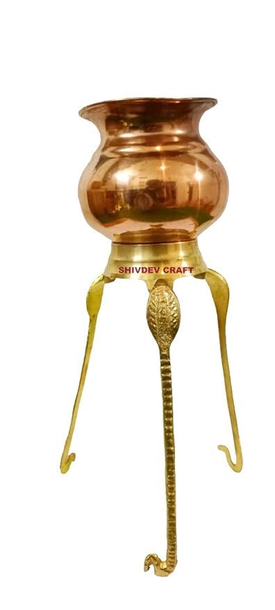 SHIVDEV CRAFT Shivling Jal Abhishek Lota with Shivling Stand Jaldhara ...
