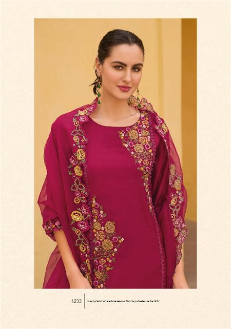 LADY LEELA SHIDDAT VOL 2 DESIGNER EMBROIDERY WORK FULL STITCH TOP ...