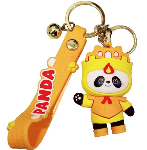 Funfob Panda Keychain With Hook & Straps Key Chains For Bike Car ...