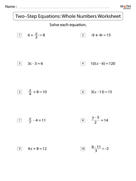 Image result for 8th Grade Two-Step Equations