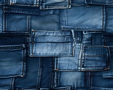 Denim Jeans Textures - 10 Seamless Patterns, 12'x12', 300dpi - Seamless ...