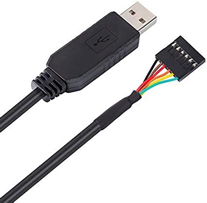 DTech FTDI USB to TTL Serial 5V Adapter Cable 6 Pin 0.1 inches Pitch ...