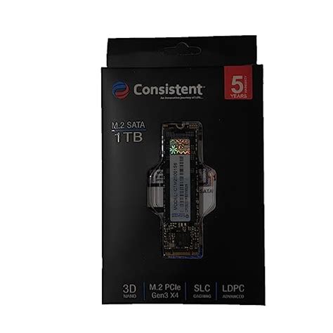 Consistent 1 TB M.2 NVMe 2280, with 1622MB/s Read Speed, PCIe Gen 3.0 ...