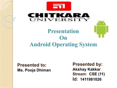 Image result for Android Project Ppt Presentation