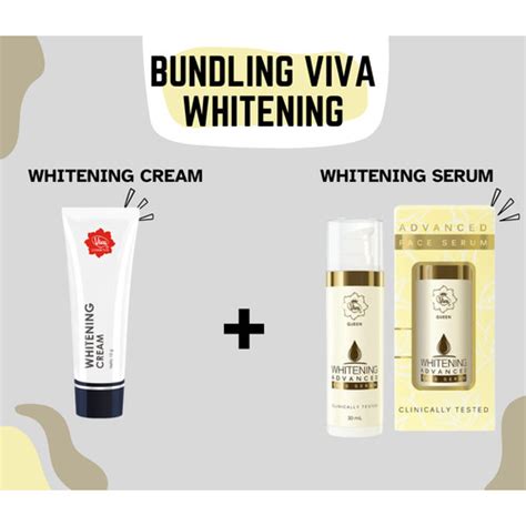 Promo BUNDLING VIVA WHITENING CREAM + VIVA WHITENING FACE SERUM - Kota ...