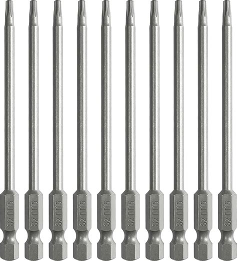 PTSLKHN 10PCS T15 Torx Screwdriver Bit Sets, 4‘’Length Magnetic ...