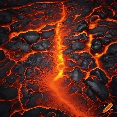 Lava floor most detailled on Craiyon