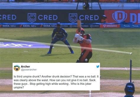 "Is third umpire drunk?" - Fans brutally slam third umpire after his ...