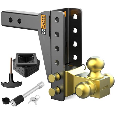 LOCAME Adjustable Trailer Hitch, Tri-Ball (1-7/8" , 2", 2-5/16"), Fits ...