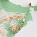 Buy India Shaded Relief Map Flag Colours Online in India - Etsy