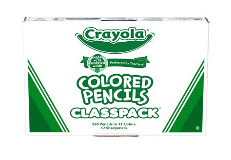 Bulk Crayola Colored Pencil Classpack, 12 Colors, 240 Pencils