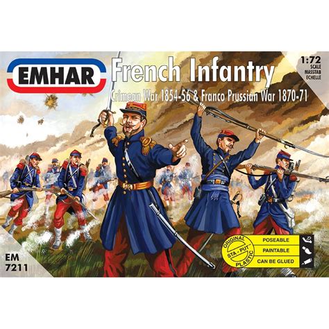 Buy Emhar Models French Infantry Crimean War 1854-56 Franco Prussian ...